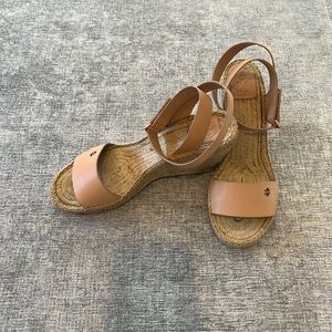 Tory Burch Nude Ankle Strap Espadrilles - Size 10